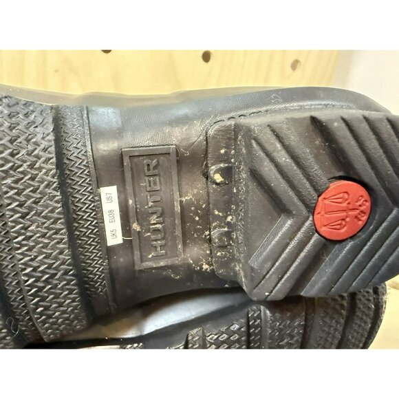 Hunter Original Women's Tall Rubber Rain Boots Black Matte Size 7 EUC $190 - Picture 10 of 15